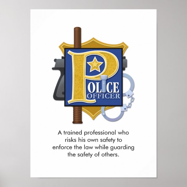 "Polischef" Poster (Framsidan)