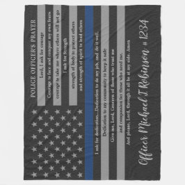 Polischef Prayer Tillsatta lagar Flagga Fleecefilt