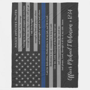 Polischef Prayer Tillsatta lagar Flagga Fleecefilt