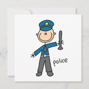 Polischef Stick figur