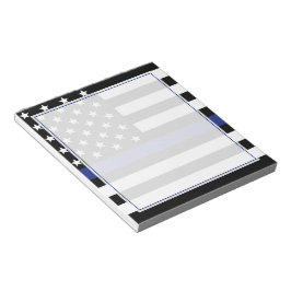 Polischef Thin Blue Line Flagga Anteckningsblock