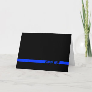 Polischef Thin Blue Line Tack Kort