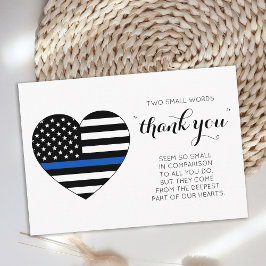 Polischef Tillsatta lagar Heart American Flagga Tack Kort