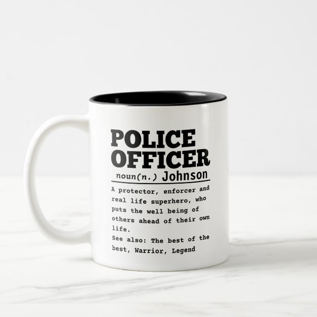 Polischef Två-Tonad Mugg (Vänster)