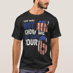 Polischef US Flagga Du kanske inte känner mig men T Shirt