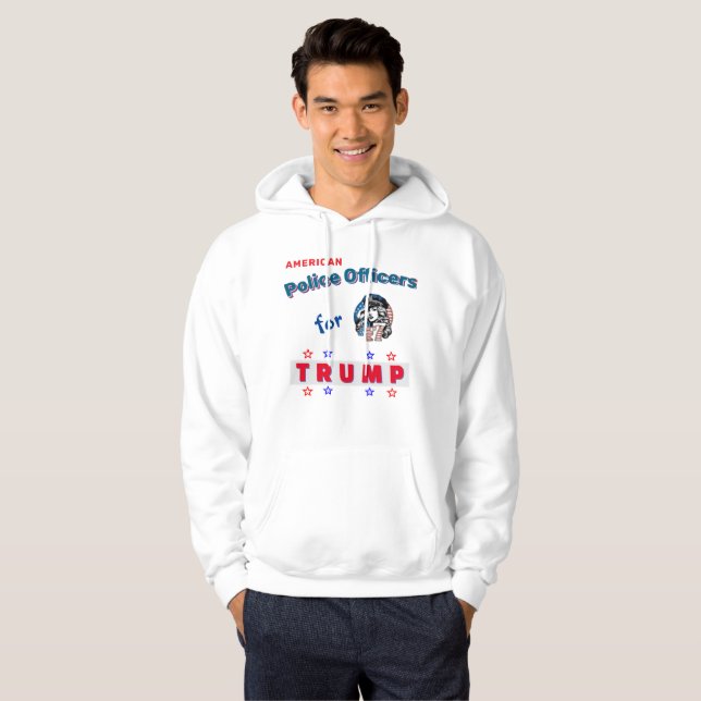 Polisen001 T-Shirt Hoodie (Hel framsida)