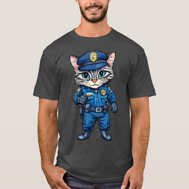 Polisen cat T-Shirt (Framsida)