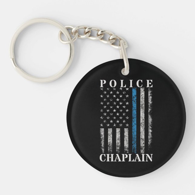 Polisen Chaplain American Flagga (Framsidan)