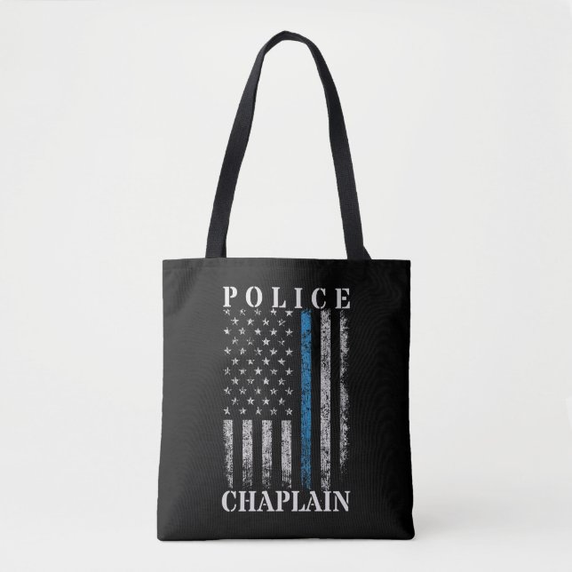 Polisen Chaplain American Flagga Tygkasse (Framsida)