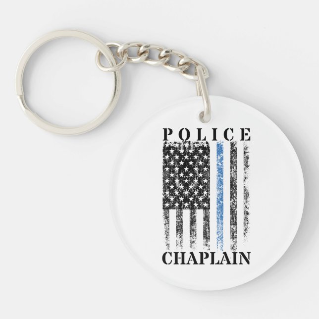 Polisen Chaplain American USA flagga (Framsidan)