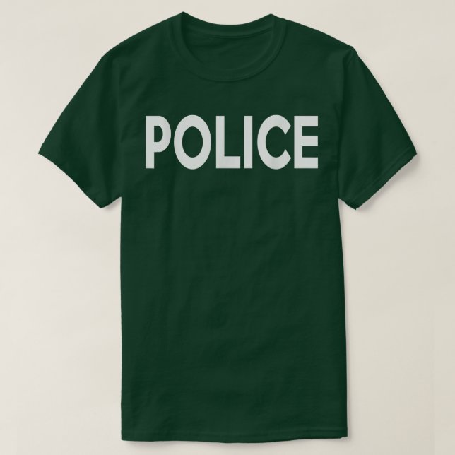 Polisen Costume Halloween Costumes T Shirt (Design framsida)