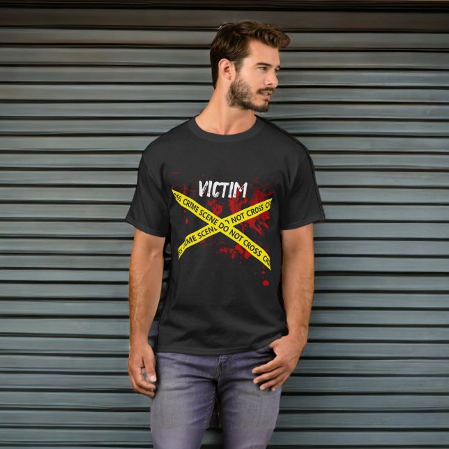 Polisen Crime Scene Tape Murder Mystoppoffer T Shirt (Police Crime Scene Tape Murder Mystery Victim t-shirt from Ricaso)