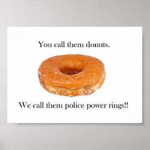 Polisen driver ringaffischen poster
