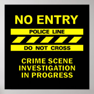 Polisen fodrar affischen poster