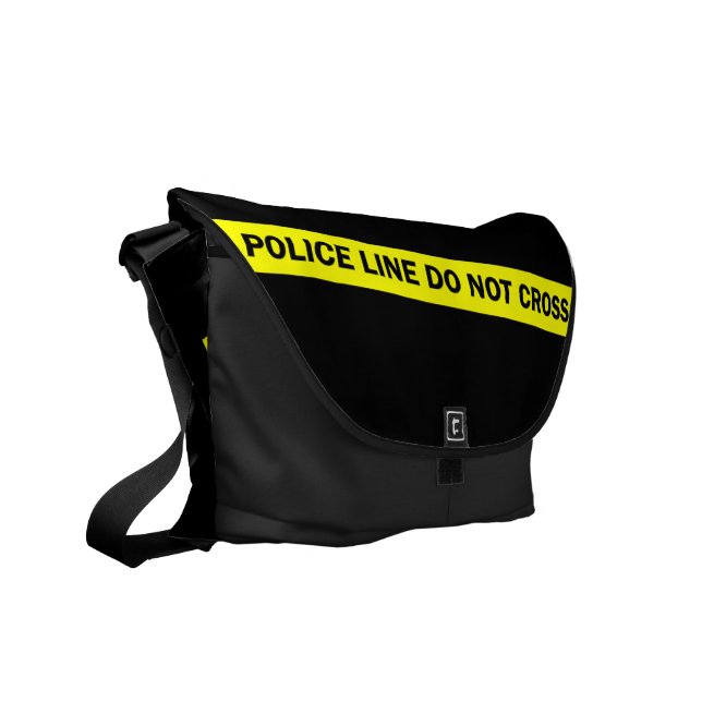 polisen fodrar korsar inte messenger bag (Vänstra Framsidan)