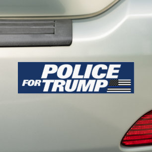 Polisen för trumpblå linjepolis för trump 2024 bildekal