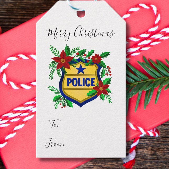 Polisen God Jul Till, Från  Presentetikett (Skapare uppladdad)
