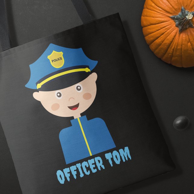 Polisen Halloween Trick Treat Tygkasse (Skapare uppladdad)