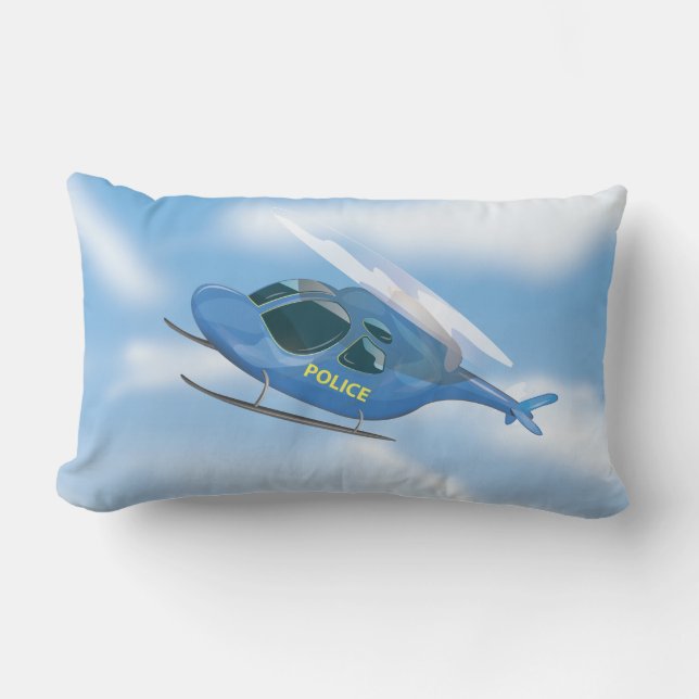 Polisen Helicopter Lumbarkudde (Framsida)