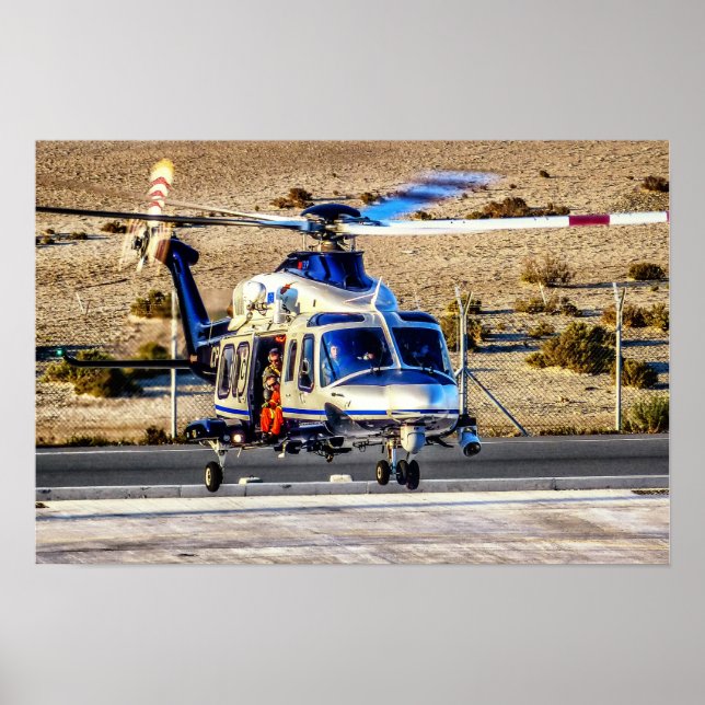 Polisen Helicopter Poster (Framsidan)