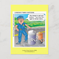 Polisen Humor Våldtäkt och misshandel Roliga vykor