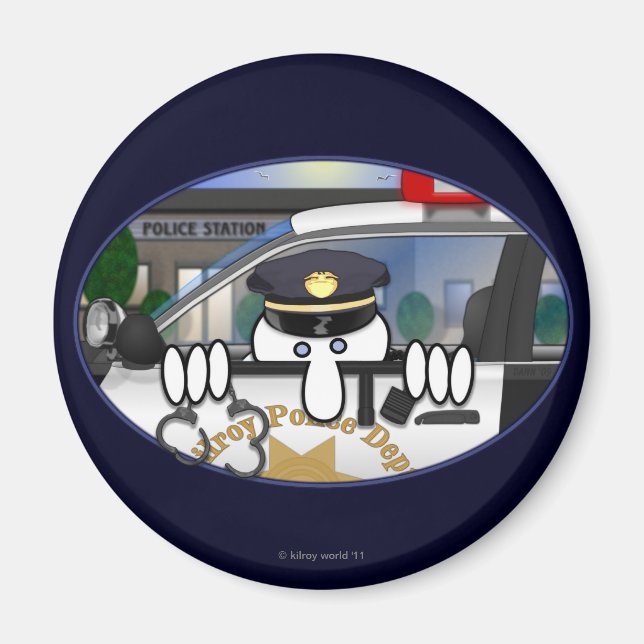 Polisen Kilroy Magnet (Framsidan)