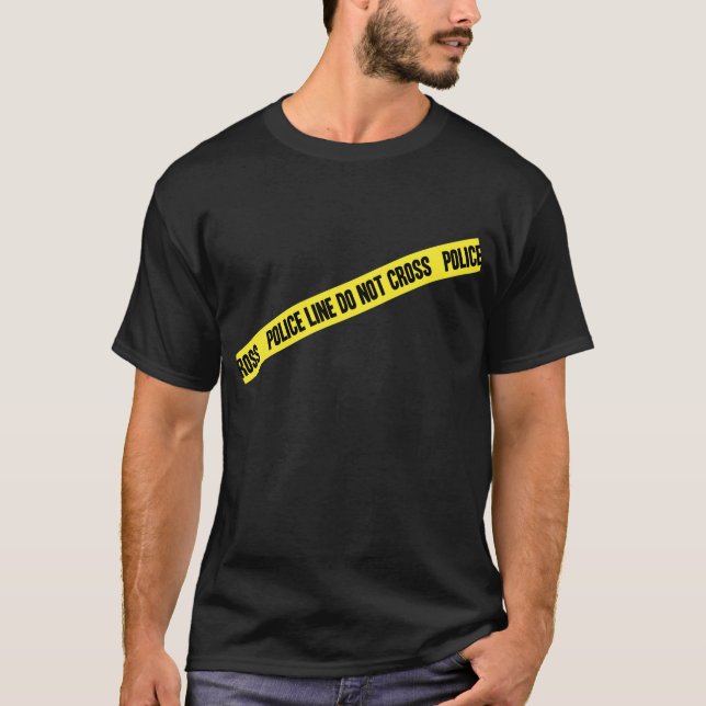 Polisen Line KORSAR INTE T-shirt (Framsida)