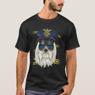 Polisen Maltesisk polis Brott Scene K9 Maltesisk T Shirt