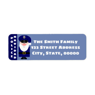 Polisen Navidad Returadress Etikett