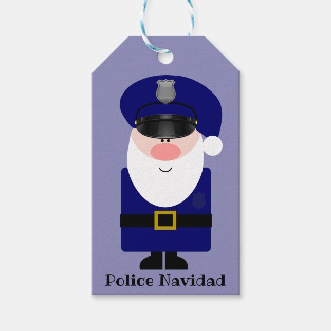 Polisen Navidad Santa Presentetikett (Framsidan)