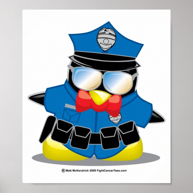 Polisen Penguin Poster (Framsidan)