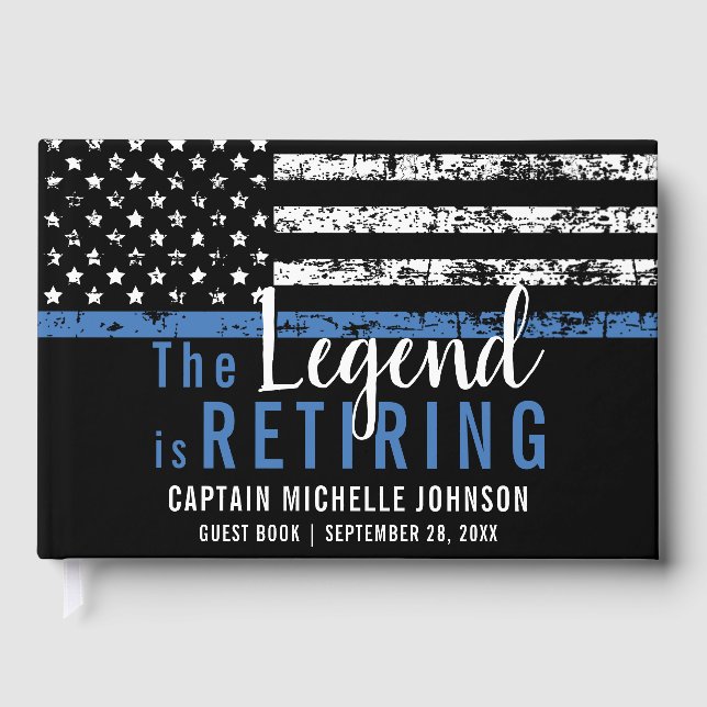 Polisen Pension Party Retiring Tillsatta lagar Gästböcker (Framsida)