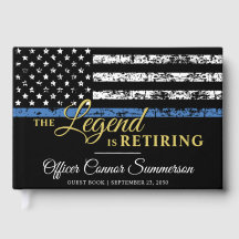 Polisen Pension Thin Blue Line American Flagga