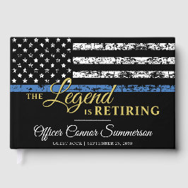 Polisen Pension Thin Blue Line American Flagga Gästböcker