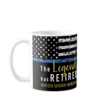 Polisen Pension Thin Blue Line American Flagga