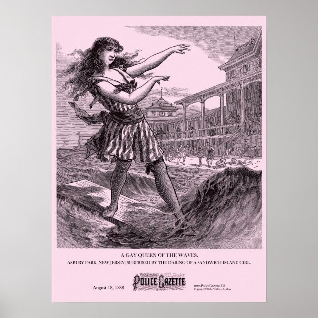 Polisen poster Sandwich Island Girl (Framsidan)