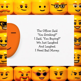 Polisen sa att du dricker.. Skicka ett sjömilkort Vykort