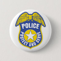 Polisen skyddar och tjänar som emblem