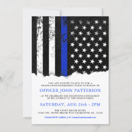 Polisen Stil American Flagga Party|Event WHT inbju Inbjudningar