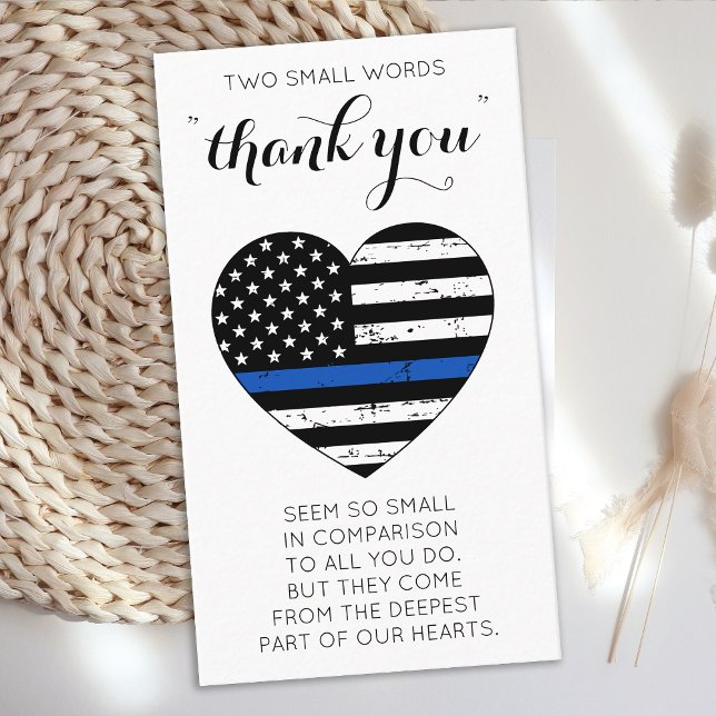 Polisen Thin Blue Line American Tack Visitkort (Skapare uppladdad)