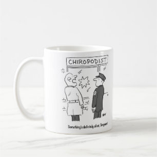 Polisen utreder ett avbrott i Chiropodist Kaffemugg