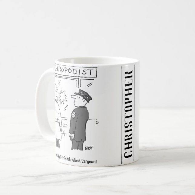 Polisen utreder ett avbrott i Chiropodist Kaffemugg (Framsida vänster)