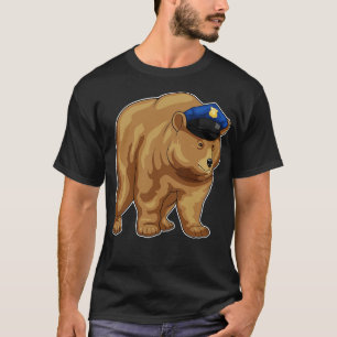 Polisen vid Bear Cop T Shirt