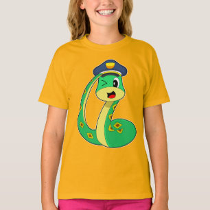 Polisen vid Snake Cop T Shirt