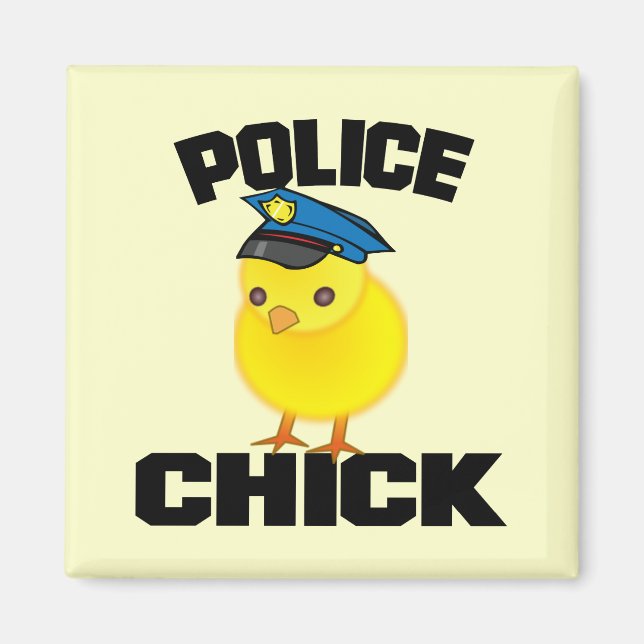 Polisen Woman Magnet (Framsidan)