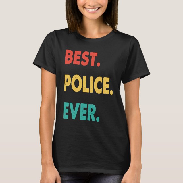 Polisens bästa polis någonsin t shirt (Framsida)