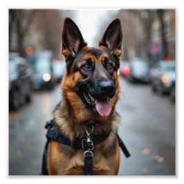 Polisens Hund Fototryck