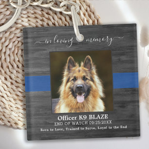Polisens Hund Memorial K9 Officer i övernattnings