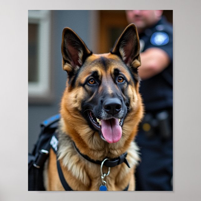Polisens Hund Poster (Framsidan)