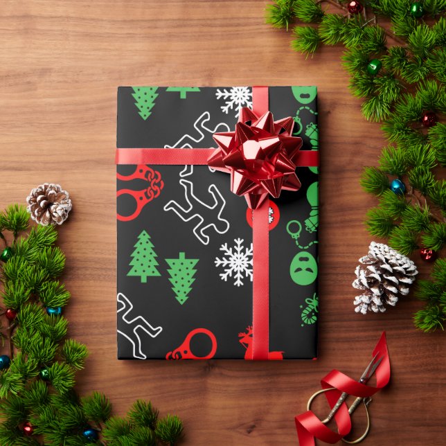 Polisens juldekoration presentpapper (Julgåva)